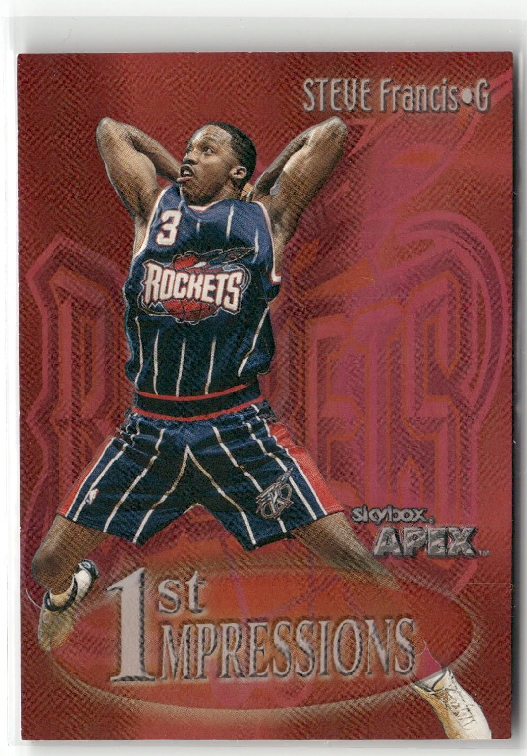 1999-00 SkyBox Apex #2 FI Steve Francis First Impressions-1