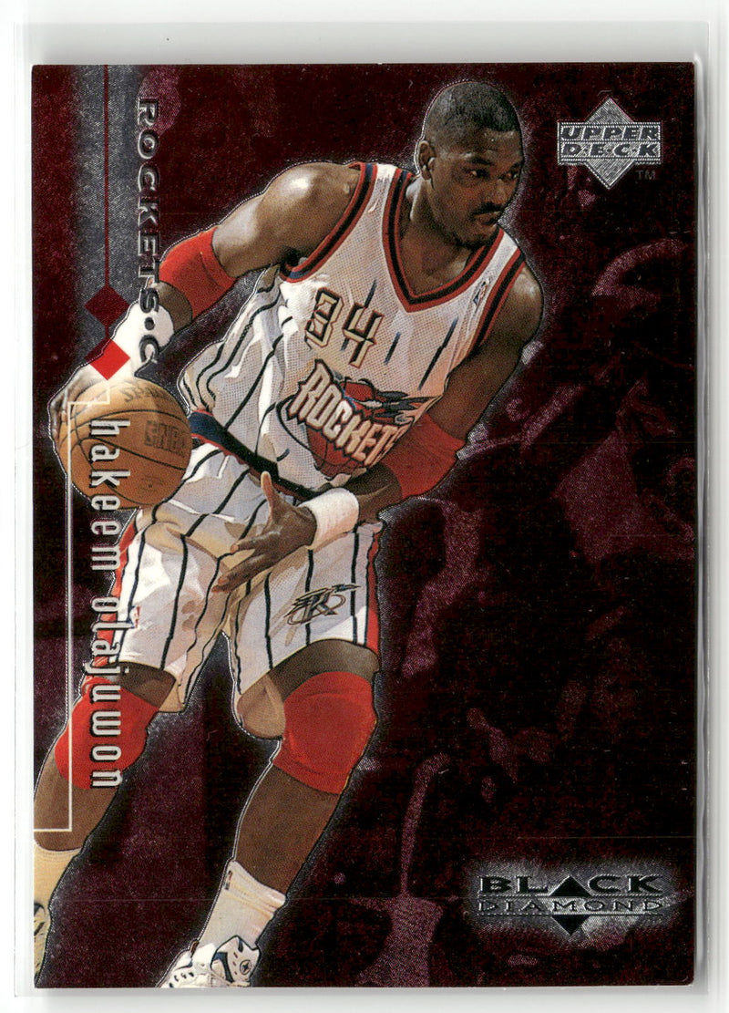 1998-99 Upper Deck Black Diamond #39 Hakeem Olajuwon Double Diamond #/3000-1