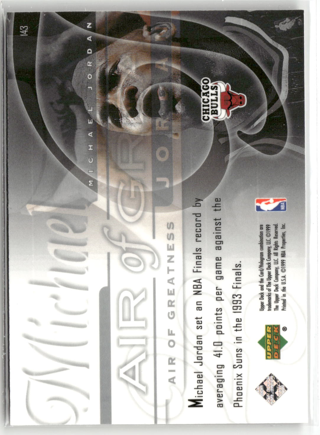 1999-00 Upper Deck #143 Michael Jordan-2