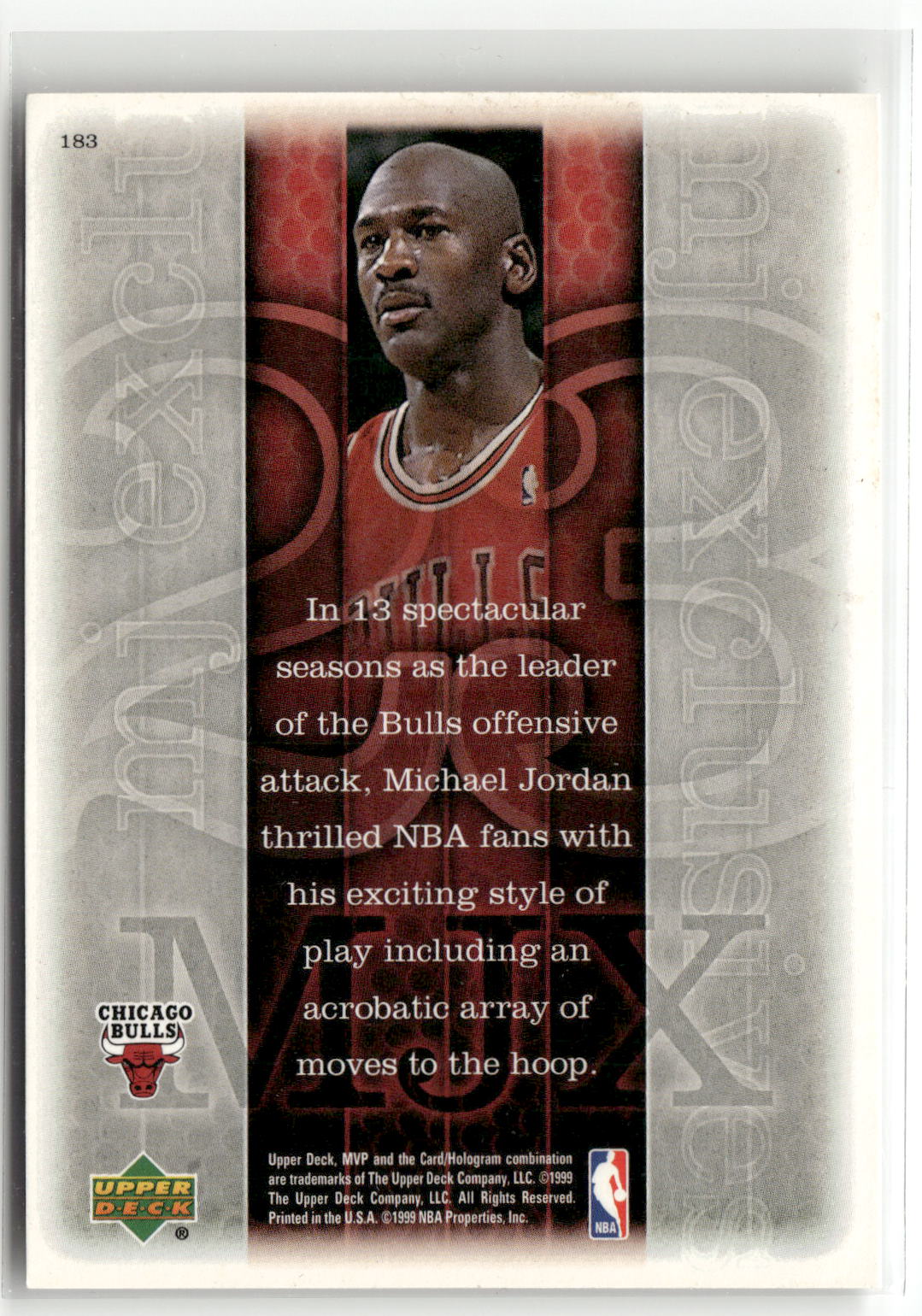 1999-00 Upper Deck MVP #183 Michael Jordan-2