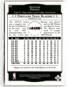 1999-00 Upper Deck Ultimate Victory #66 Scottie Pippen Victory Collection-2