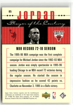 1998-99 Upper Deck Century Legends #85 Michael Jordan-2