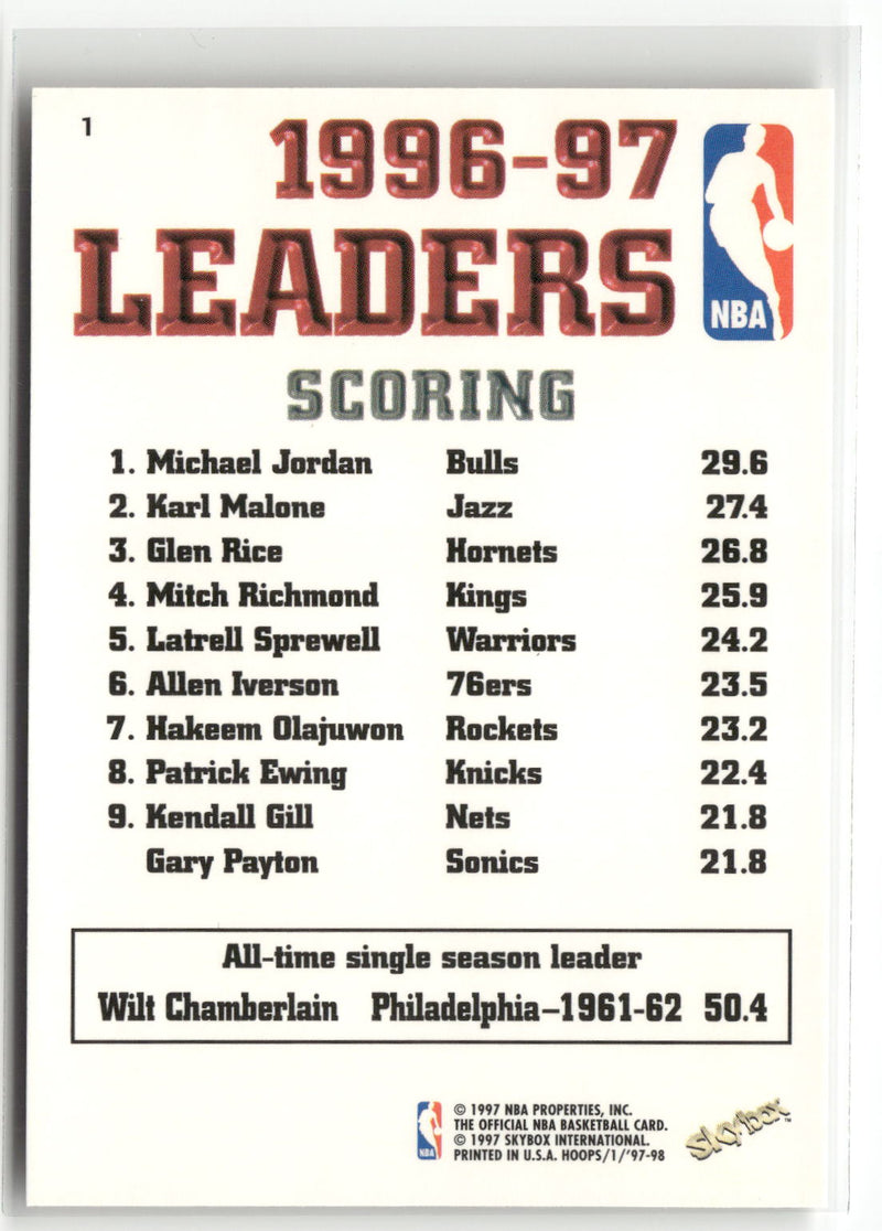 1997-98 Hoops #1 Michael Jordan-2
