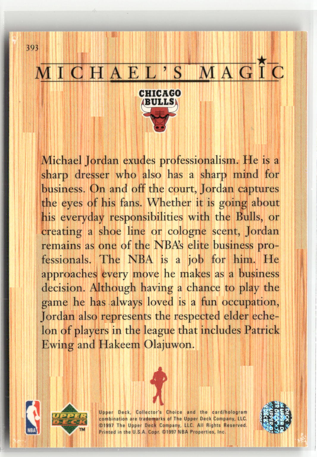 1997-98 Collector's Choice #393 Michael Jordan-2