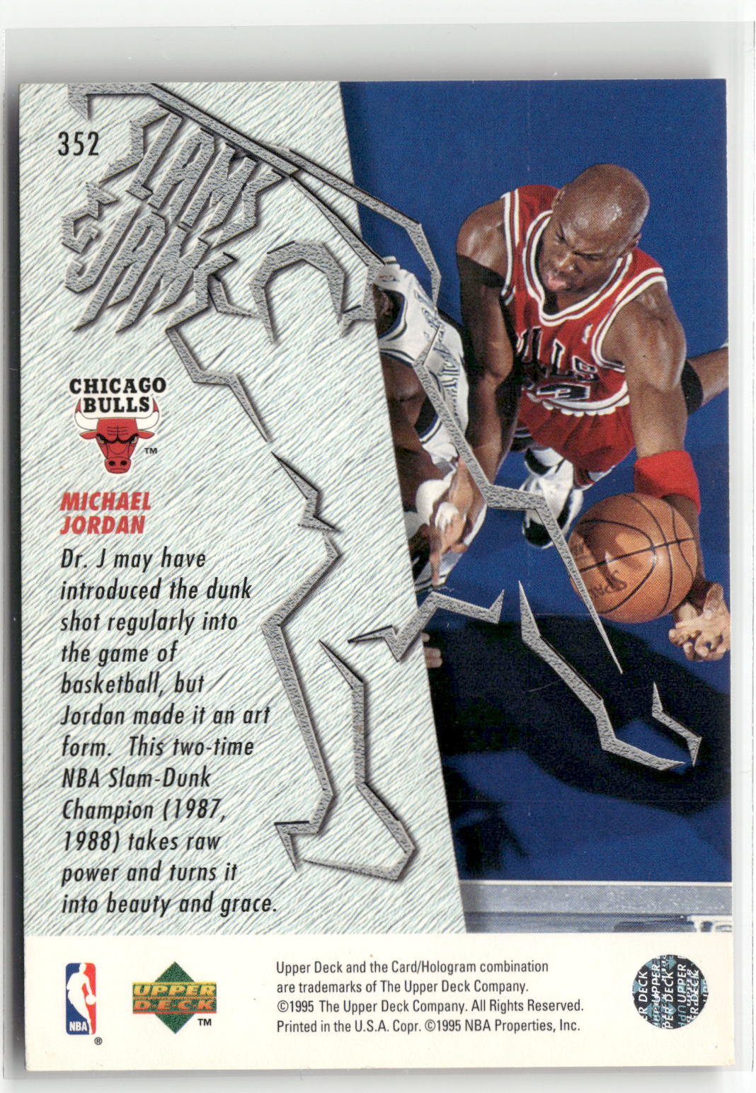 1995-96 Upper Deck #352 Michael Jordan-2