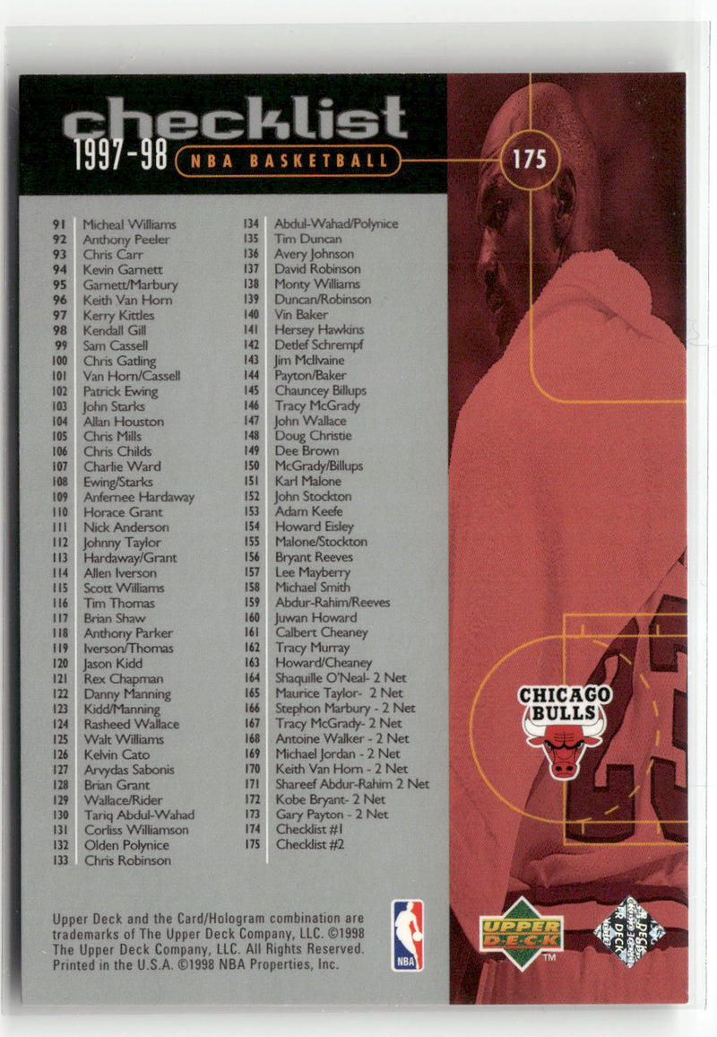 1998-99 Upper Deck #175 Michael Jordan-2