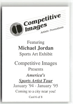 1994-95 Competitive Images Artistic Promotions #6 Michael Jordan-2