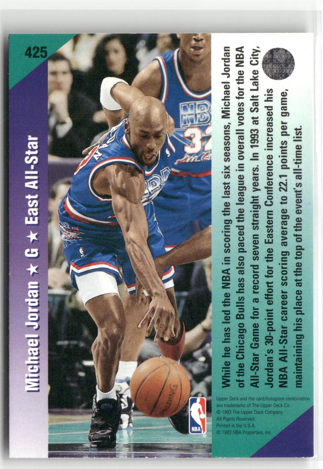 1992-93 Upper Deck European (Spanish) #5 Michael Jordan-2