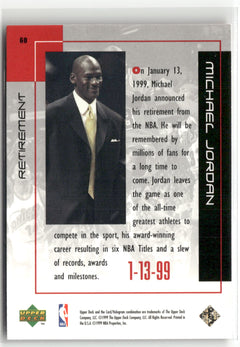 1999 Upper Deck Michael Jordan Career Collection #60 Michael Jordan-2