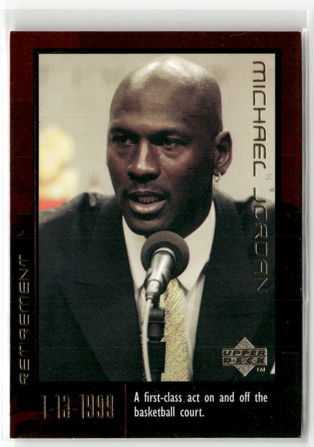 1999 Upper Deck Michael Jordan Career Collection #60 Michael Jordan-1