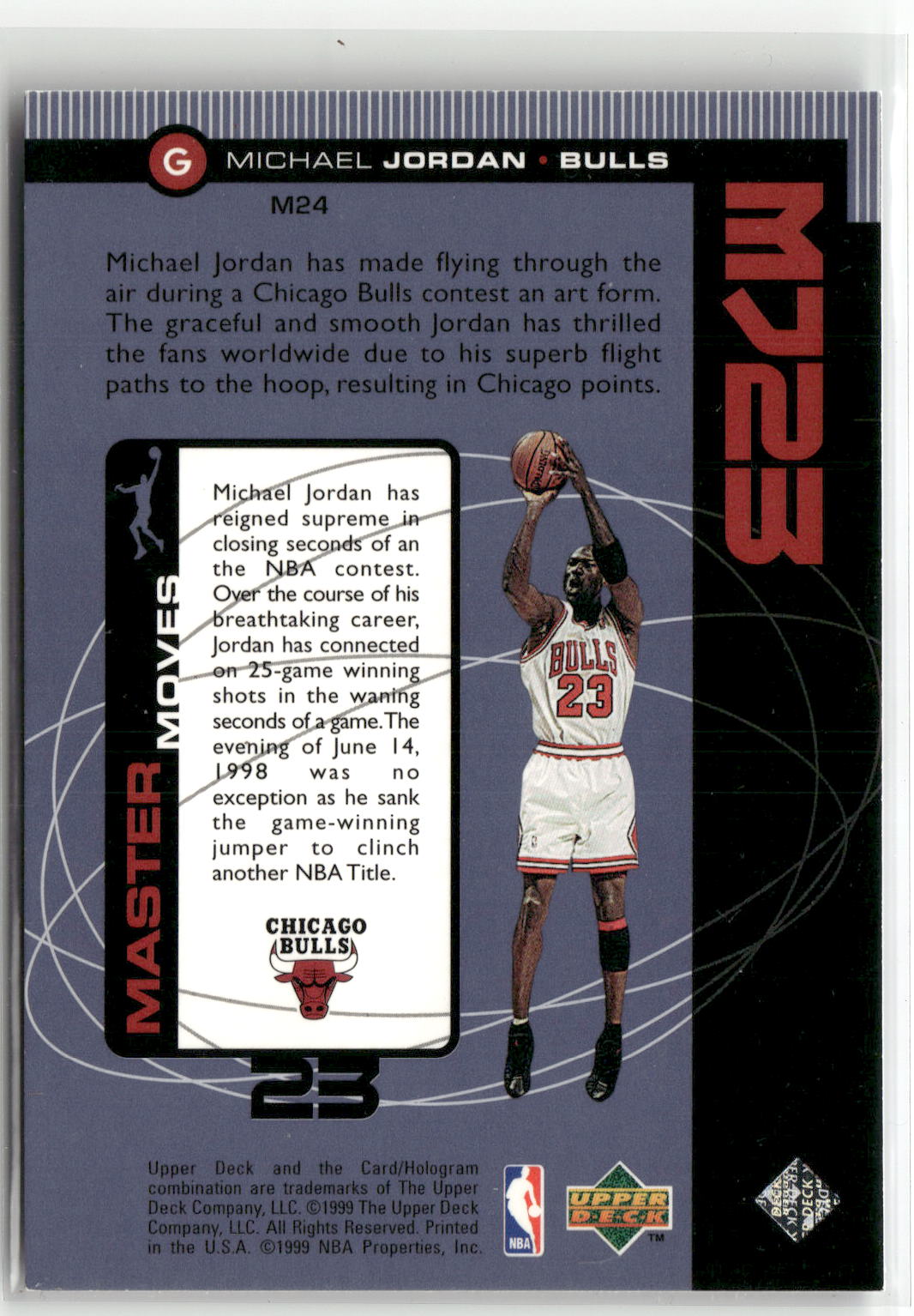 1998-99 Upper Deck #M24 Michael Jordan MJ23-2