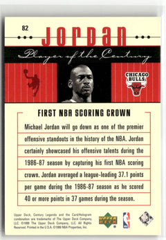 1998-99 Upper Deck Century Legends #82 Michael Jordan Century Collection #/100-2