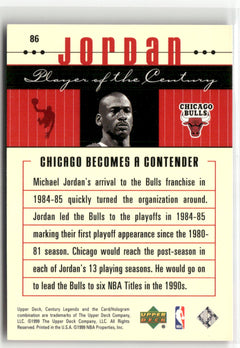 1998-99 Upper Deck Century Legends #86 Michael Jordan Century Collection #/100-2