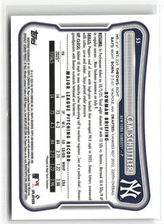 2026 Bowman #53 Cam Schlittler Chrome Mojo Refractors-2