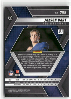 2025 Panini Mosaic #288 Jaxson Dart-2