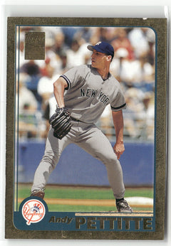 2001 Topps #433 Andy Pettitte Gold #/2001 (VG, Check Scans)-1