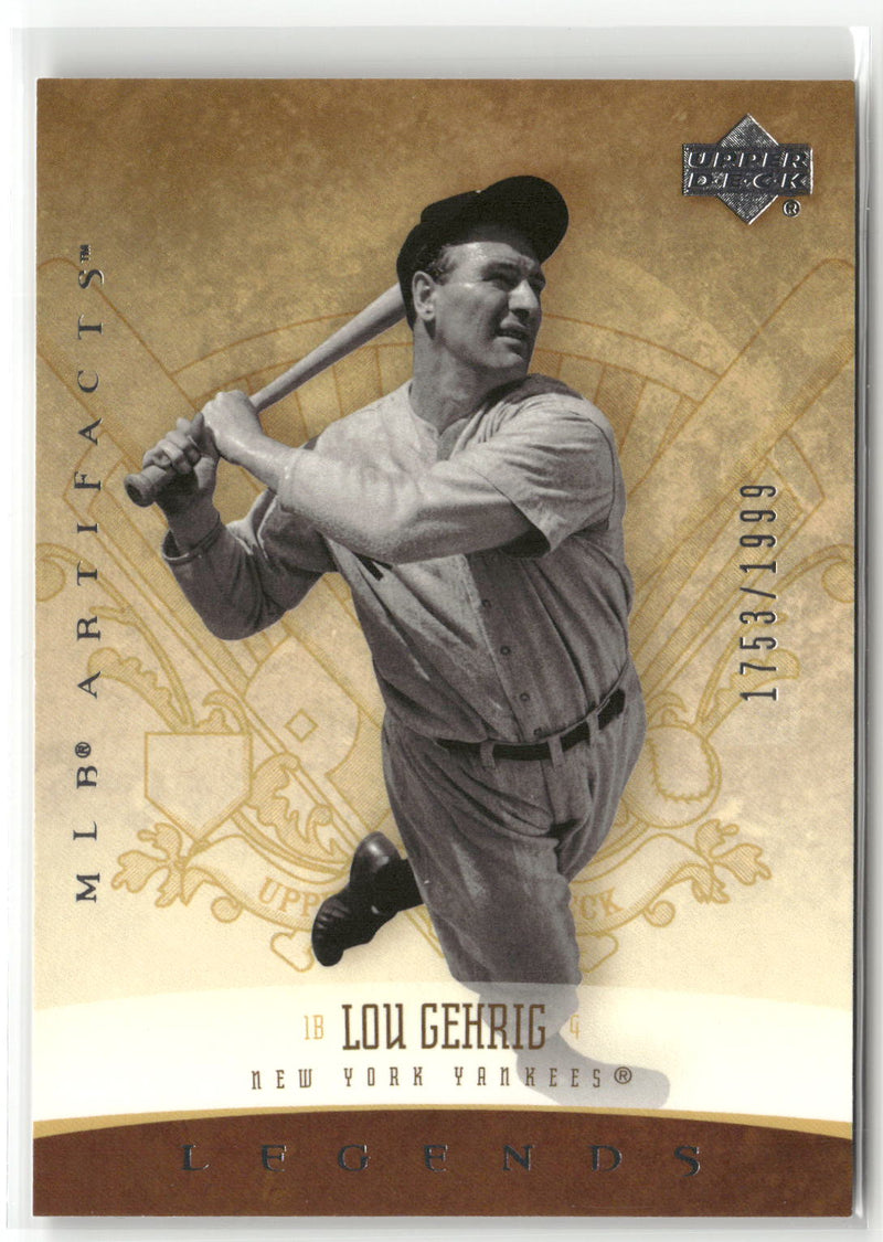 2005 Upper Deck Artifacts #177 Lou Gehrig #/1999-1