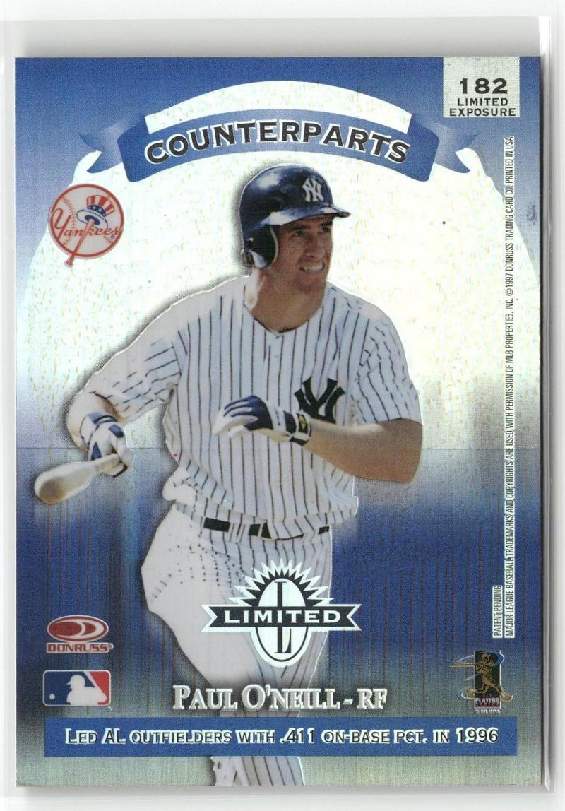 1997 Donruss Limited #182 Ryan Klesko / Paul O'Neill-2