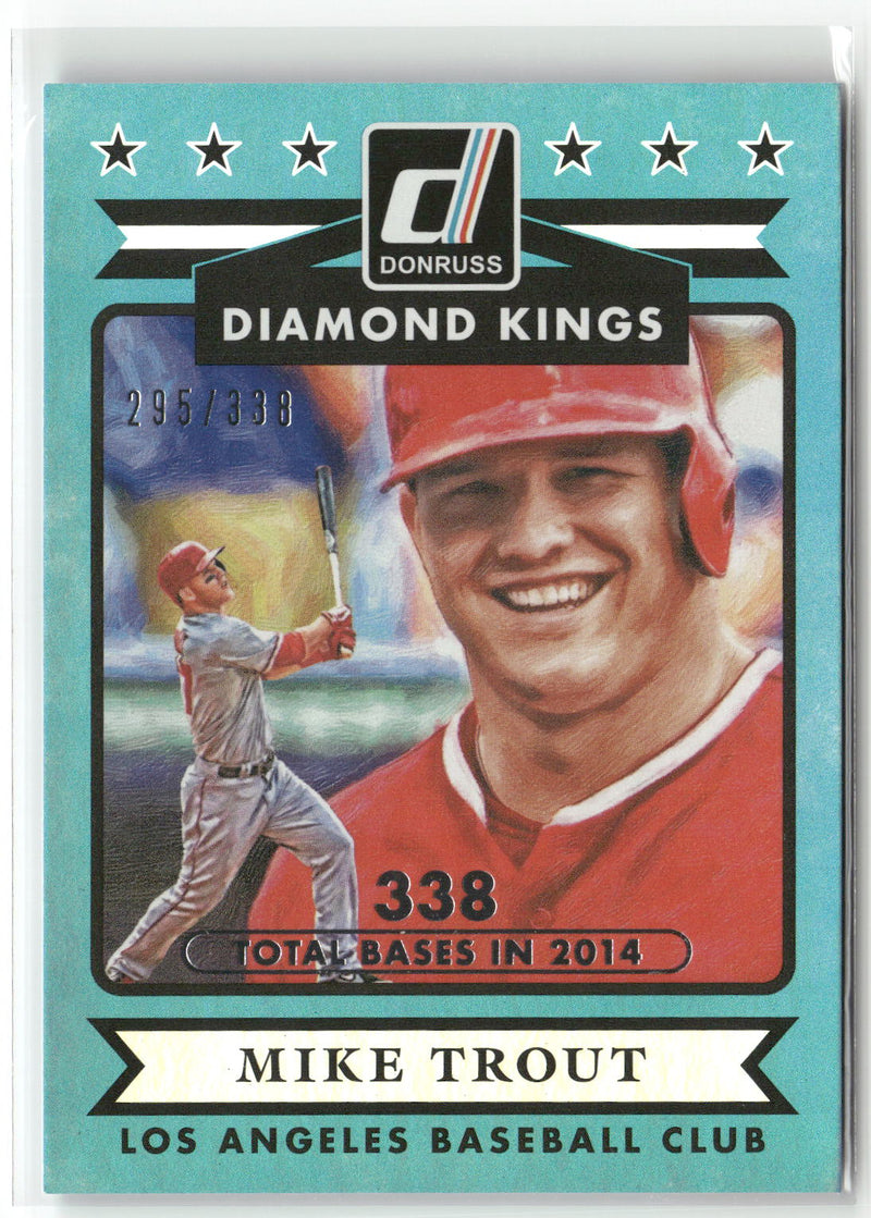 2015 Donruss #13 Mike Trout Stat Line Career #/305-1