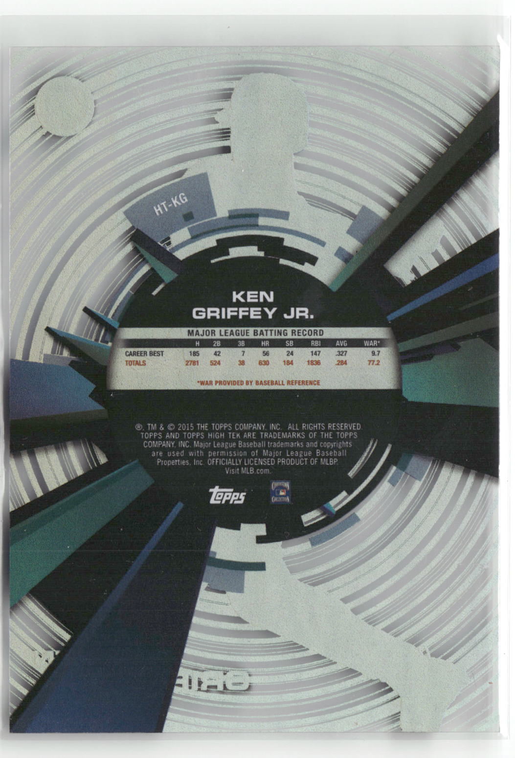 2015 Topps High Tek #HT-KG Ken Griffey Jr. Pattern 2A Spiral-2