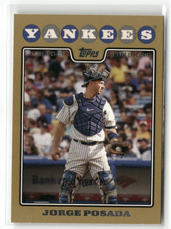 2008 Topps #297 Jorge Posada Gold #/2008-1