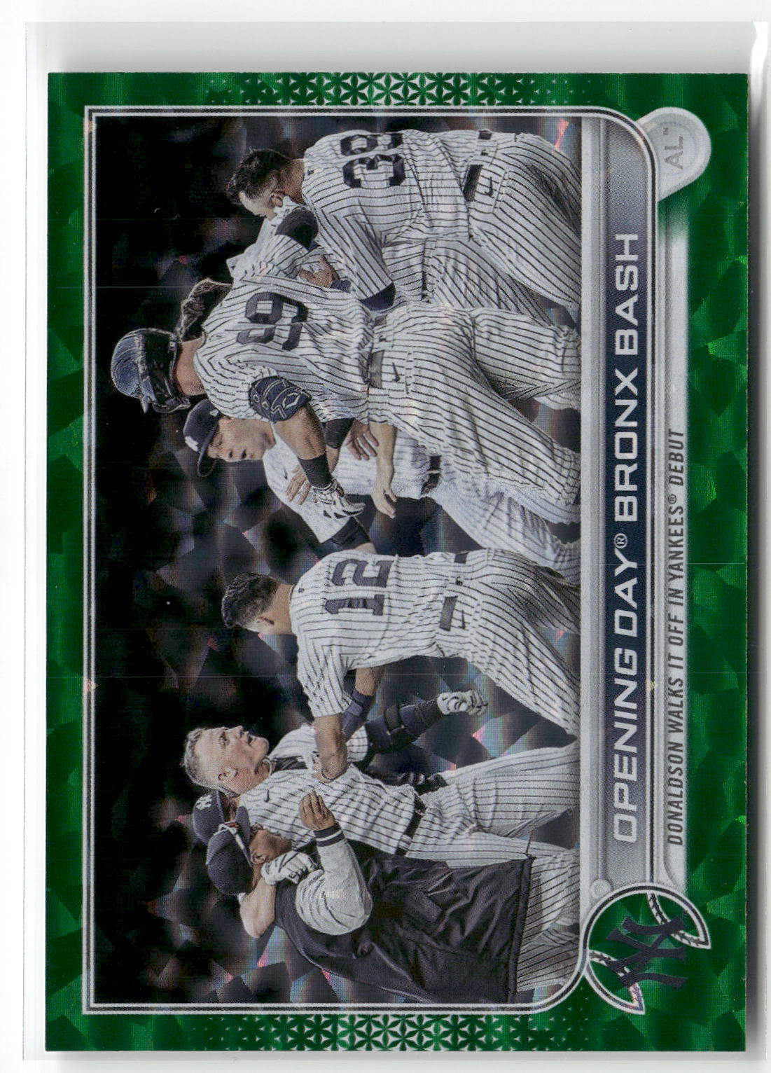 2022 Topps Update #US45 Opening Day Bronx Bash Green Foil #/499