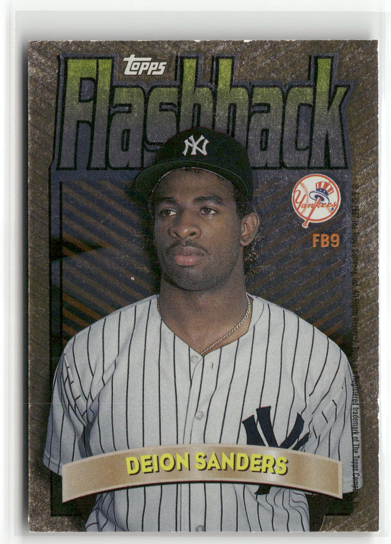 1998 Topps #FB9 Deion Sanders Flashback-2