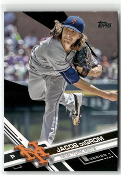 2017 Topps #155 Jacob deGrom Black #/66-1