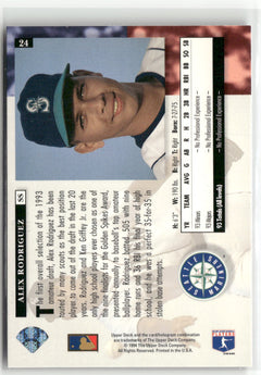 1994 Upper Deck #24 Alex Rodriguez Electric Diamond-2