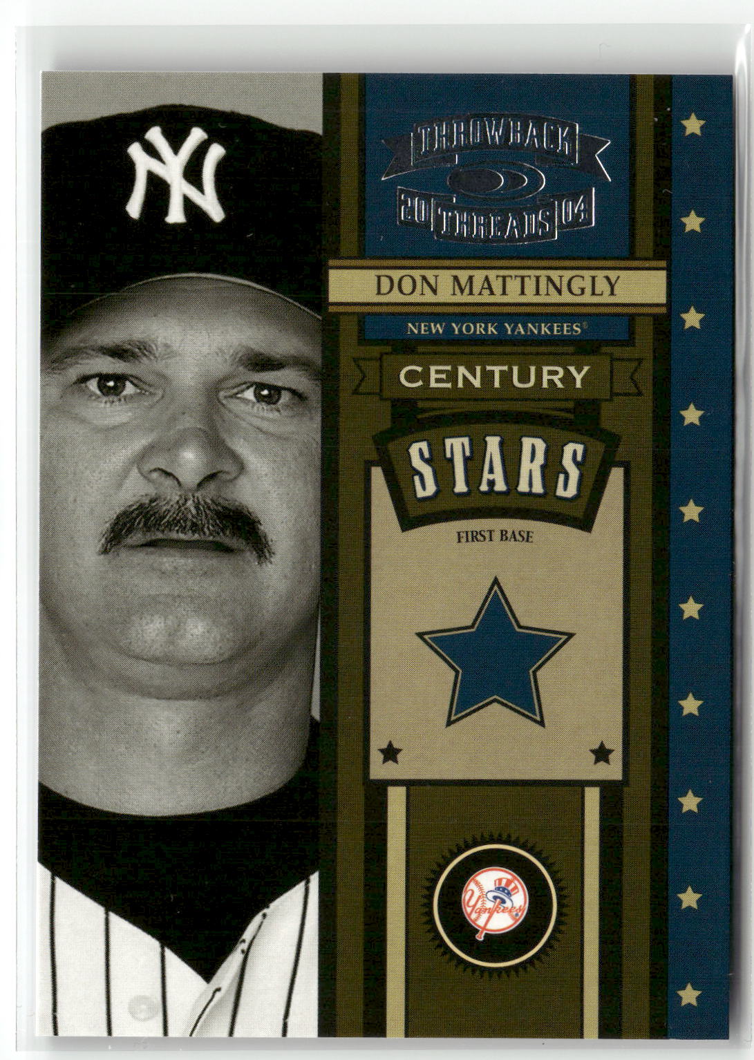 2004 Donruss Throwback Threads #CS-16 Don Mattingly Century Stars #/1500