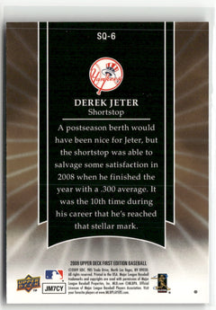 2009 Upper Deck First Edition #SQ-6 Derek Jeter StarQuest-2