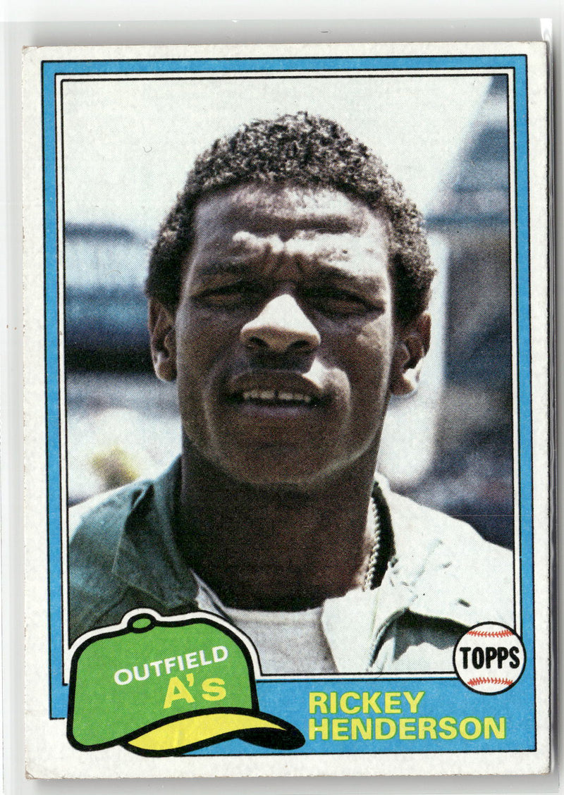 1981 Topps #261 Rickey Henderson-1