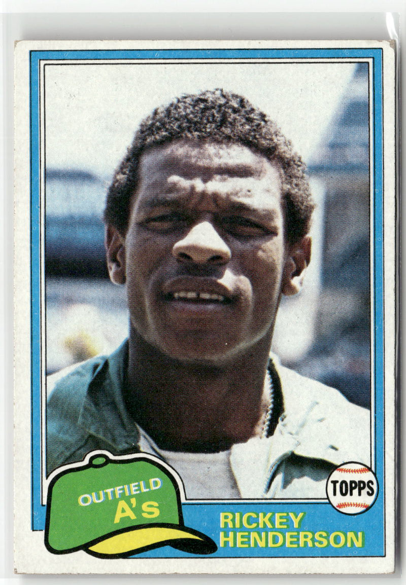 1981 Topps #261 Rickey Henderson-1