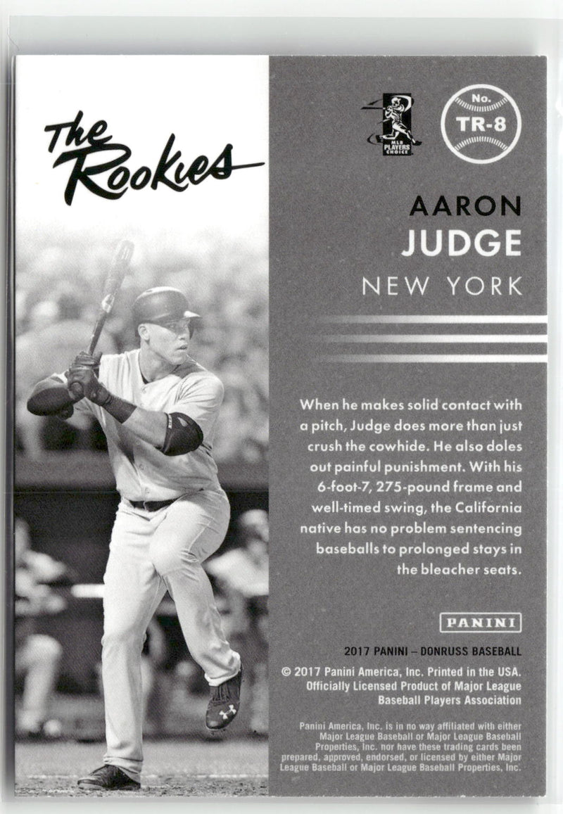2017 Donruss #TR-8 Aaron Judge The Rookies-2