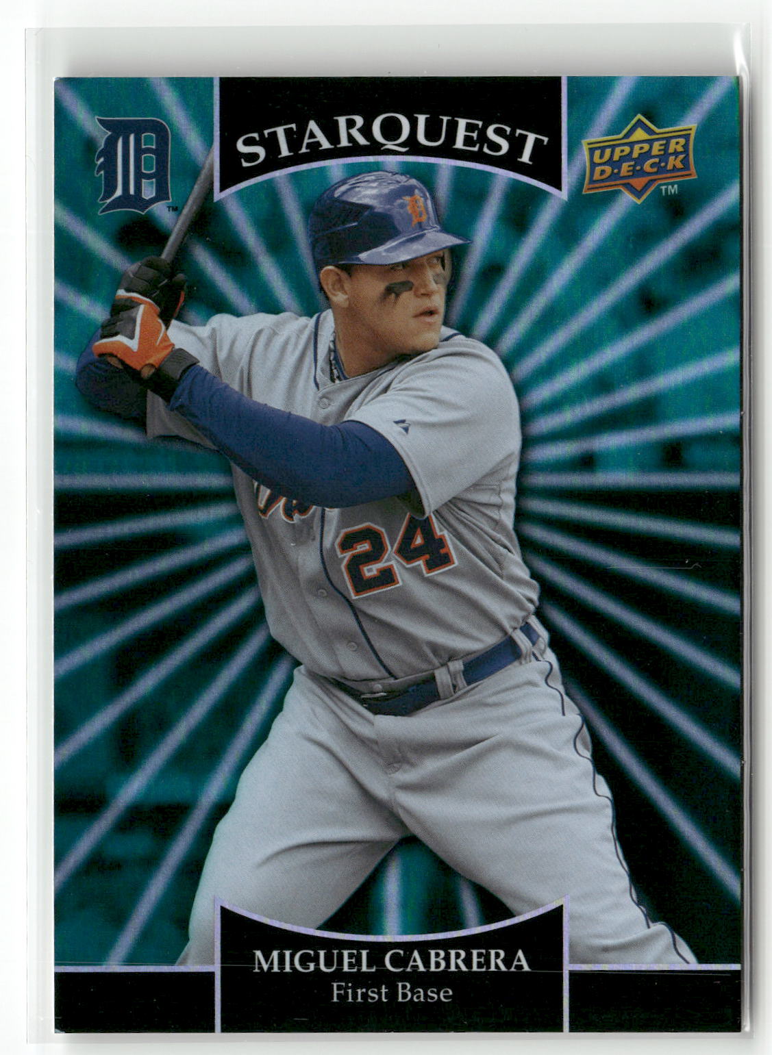 2009 Upper Deck #SQ-19 Miguel Cabrera StarQuest Emerald Super Rare
