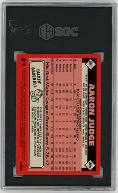 2021 Topps Chrome #86BC-1 Aaron Judge 1986 Baseball 35th Anniversary SGC 10-2