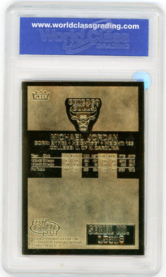 Fleer 1998 23KT Gold Michael Jordan #23 Red Holo Refractor WCG 10 Limited-2