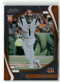 2021 Panini Absolute #105 Ja'Marr Chase Green-1