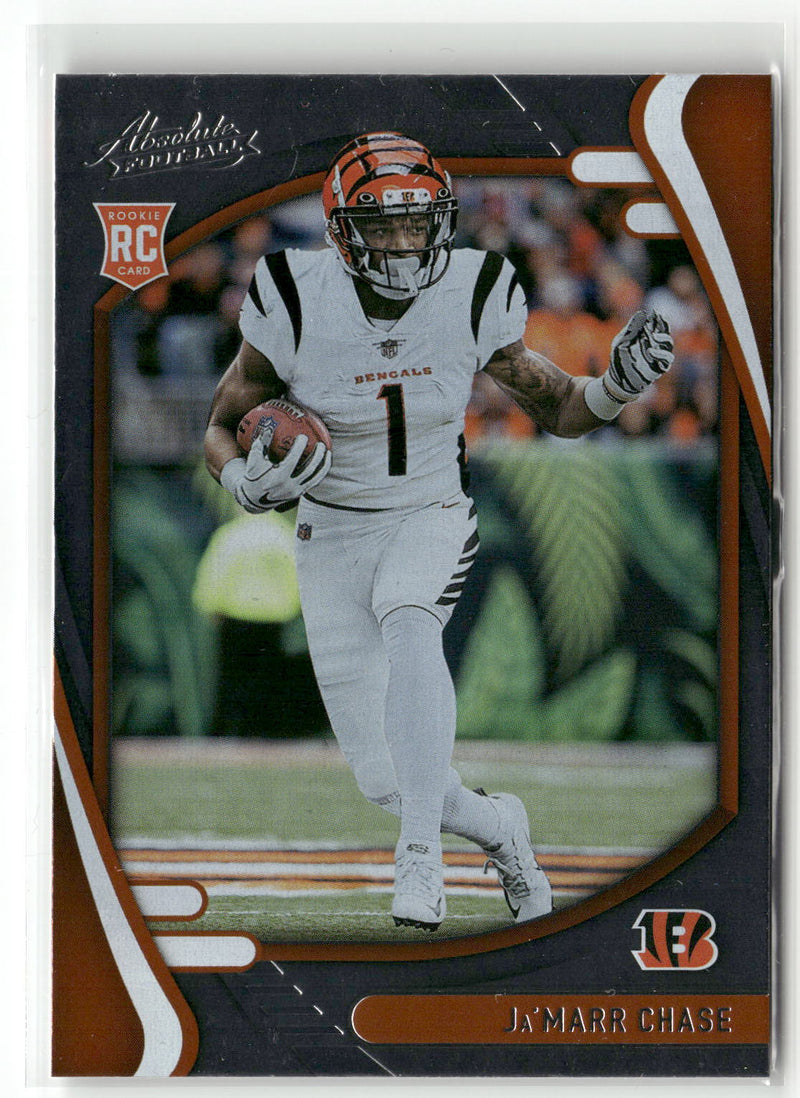 2021 Panini Absolute #105 Ja'Marr Chase Green-1