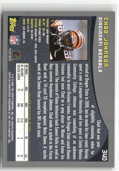 2001 Topps #340 Chad Johnson-2