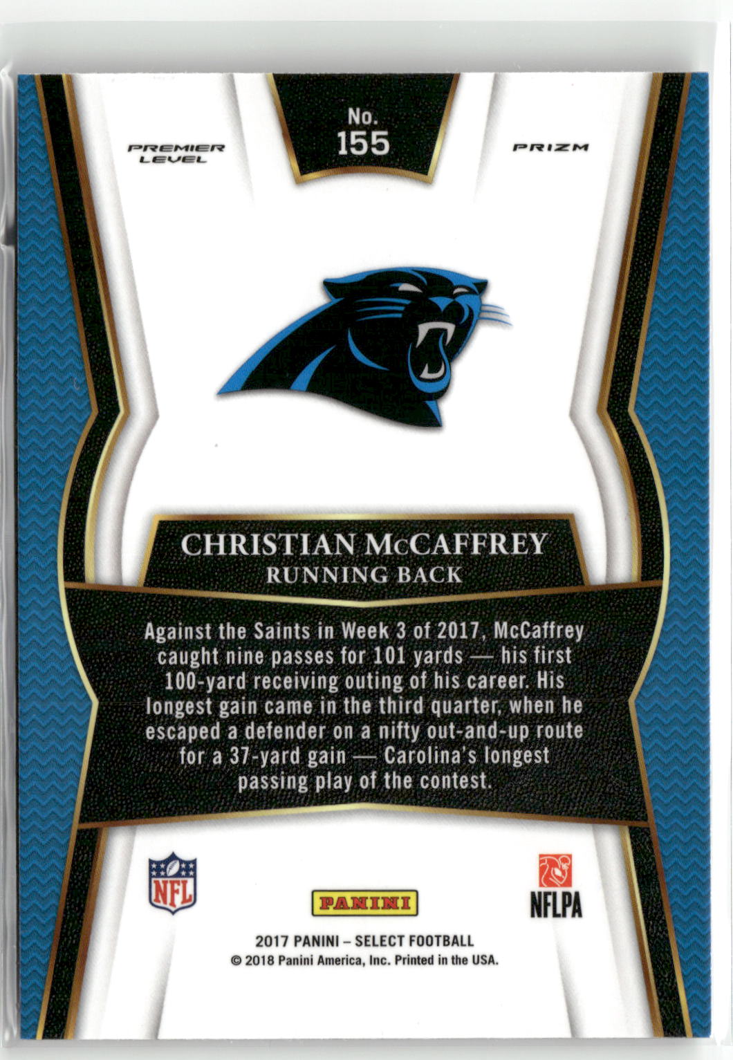 2017 Panini Select #155 Christian McCaffrey-2
