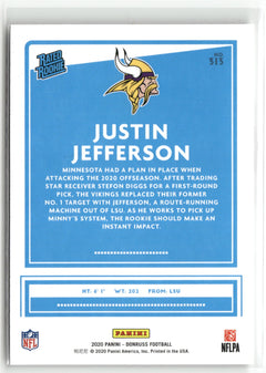 2020 Donruss #313 Justin Jefferson-2