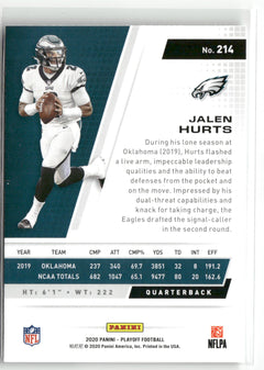 2020 Panini Playoff #214 Jalen Hurts Goal Line-2