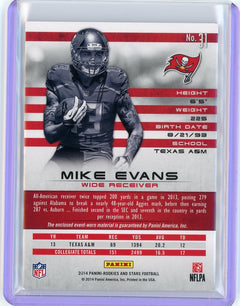 2014 Panini Rookies & Stars #31 Mike Evans Rookie Materials-2