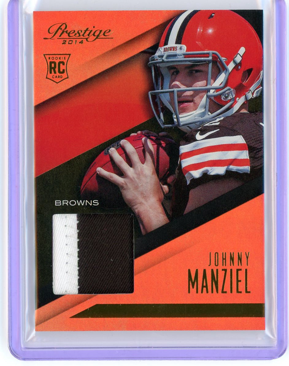 2014 Panini Prestige #JF Johnny Manziel Rookie Jumbo Patches