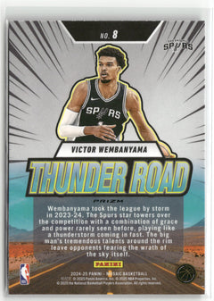 2024-25 Panini Mosaic #8 Victor Wembanyama Thunder Road Mosaic-2