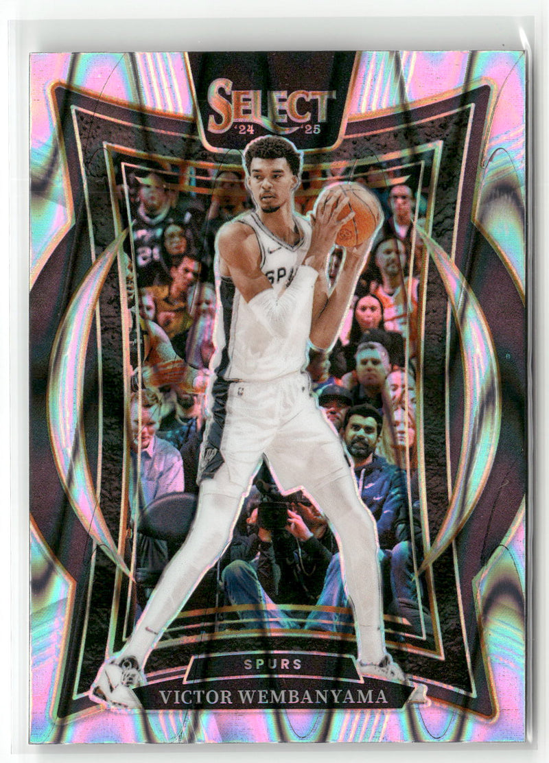 2024-25 Panini Select #9 Victor Wembanyama Tectonic Prizm-1