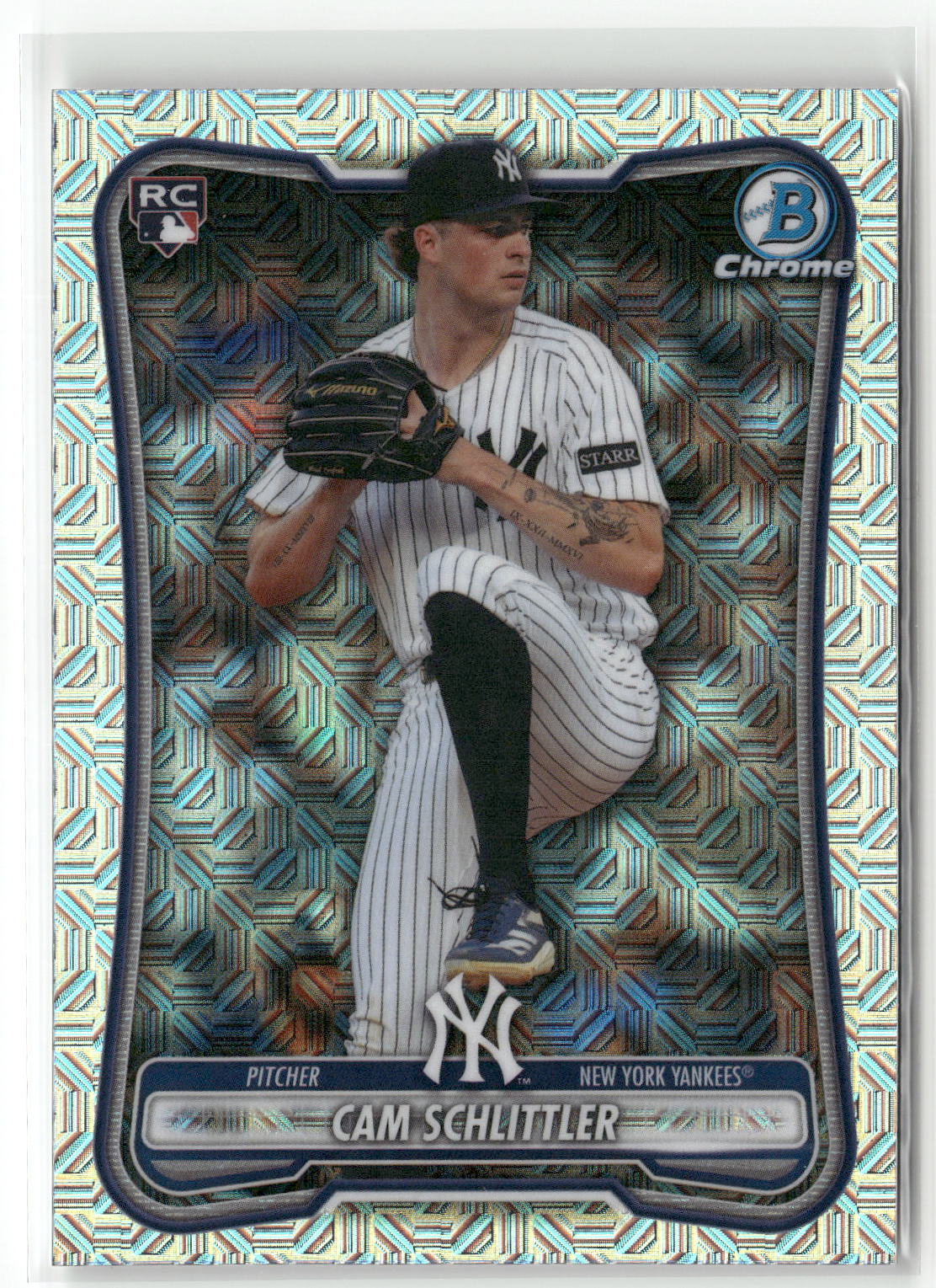 2026 Bowman #53 Cam Schlittler Chrome Mojo Refractors-1