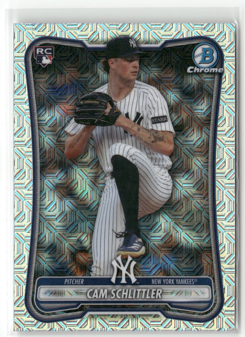2026 Bowman #53 Cam Schlittler Chrome Mojo Refractors-1