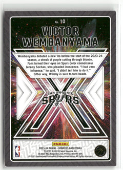 2023-24 Donruss #10 Victor Wembanyama Great X-Pectations-2